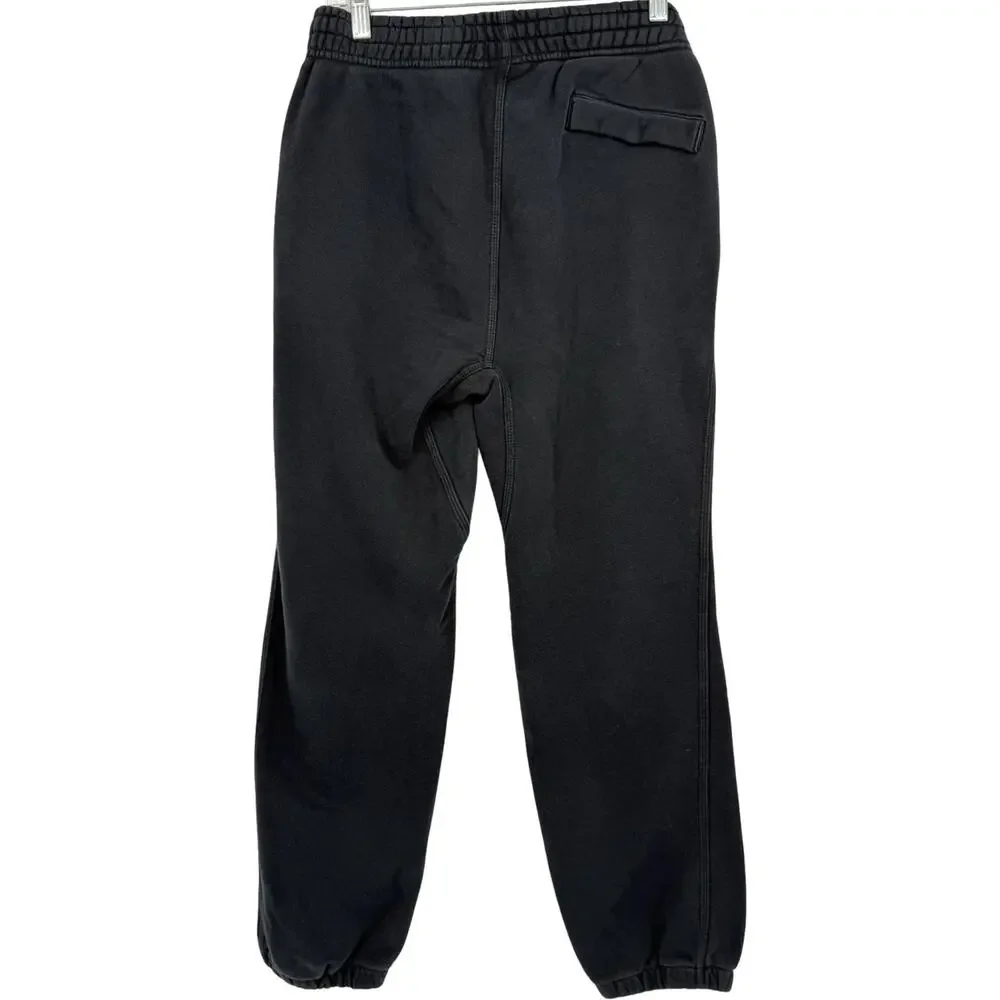 VTG y2k Men's Black Nike Sportswear Active Fleece Sweatpants Joggers Sz S 826425